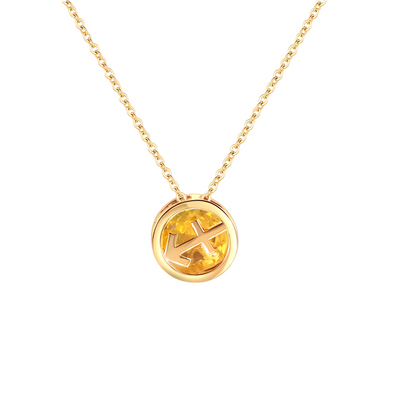 Gouden Sterrenbeeld Geboortesteen Ketting Dames