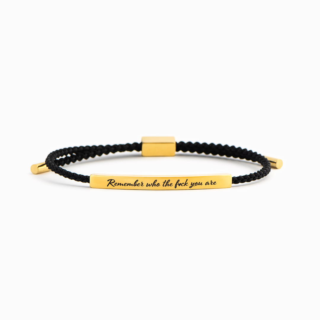 Remember Who The F* You Are Armband Dames