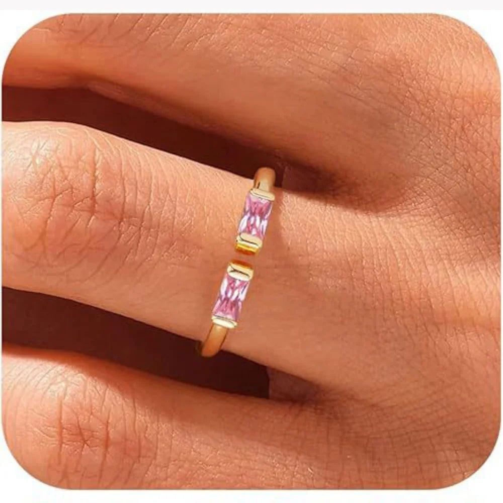 Verstelbare Geboortesteen Ring