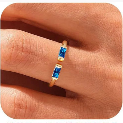 Verstelbare Geboortesteen Ring