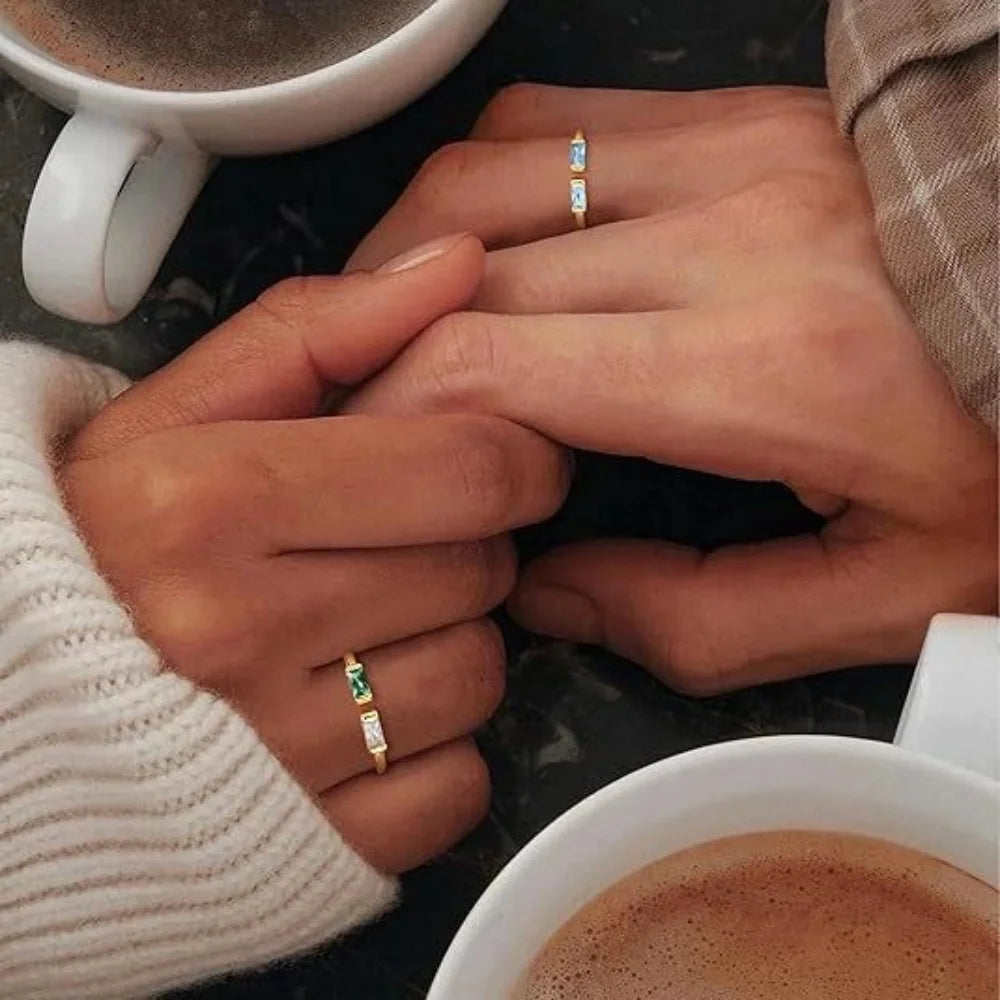 Verstelbare Geboortesteen Ring