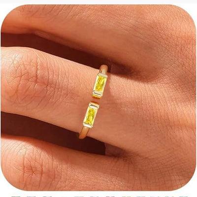 Verstelbare Geboortesteen Ring