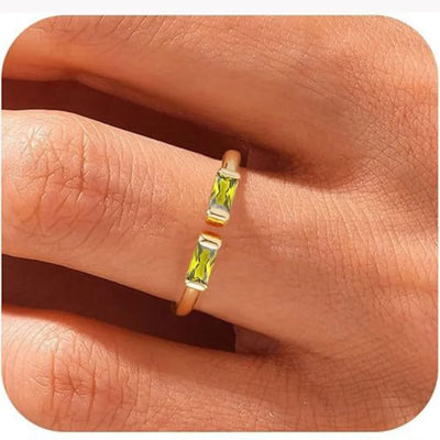 Verstelbare Geboortesteen Ring