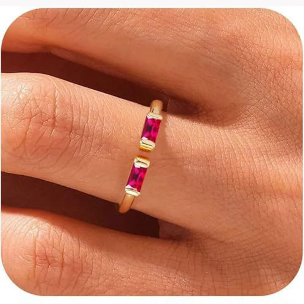 Verstelbare Geboortesteen Ring