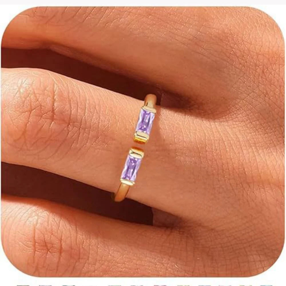 Verstelbare Geboortesteen Ring