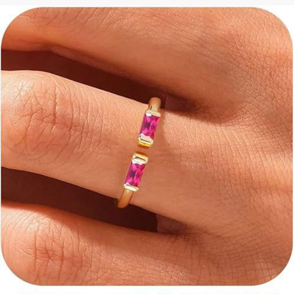 Verstelbare Geboortesteen Ring