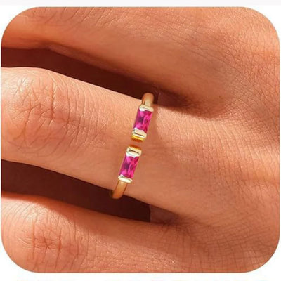 Verstelbare Geboortesteen Ring