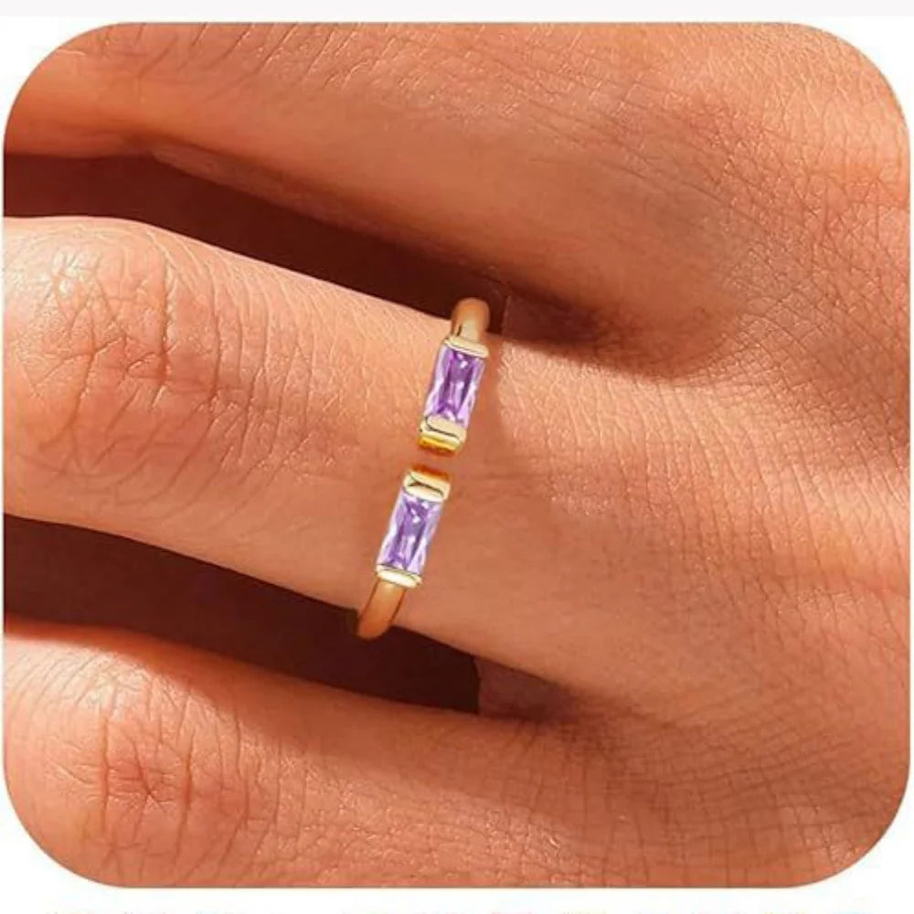Verstelbare Geboortesteen Ring