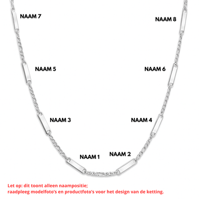 Heren Gegraveerde Naamketting