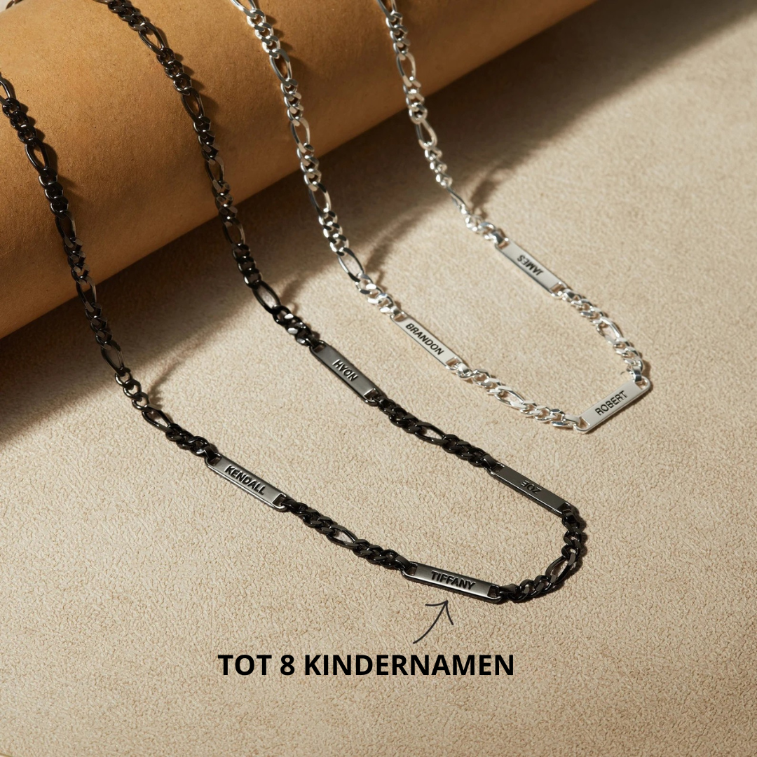 Heren Gegraveerde Naamketting