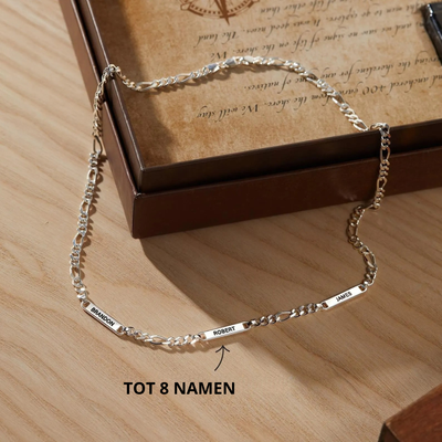 Heren Gegraveerde Naamketting