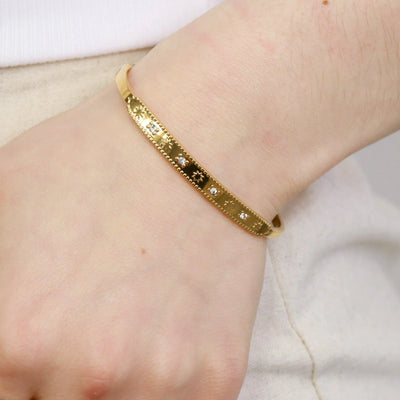 Gouden Zon Bangle Armband Dames