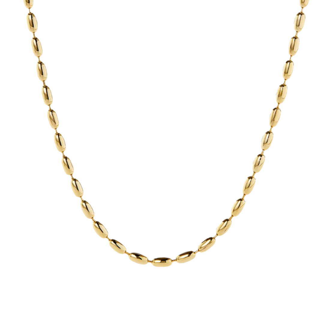 Ovale Kralen Ketting Dames