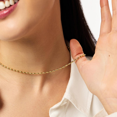 Ovale Kralen Ketting Dames
