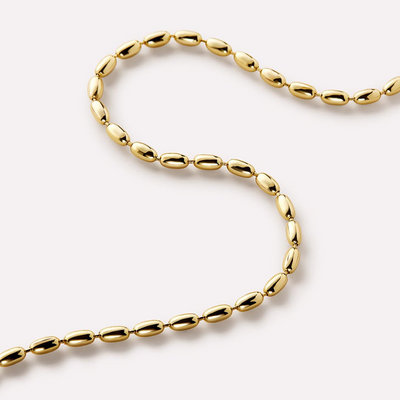 Ovale Kralen Ketting Dames
