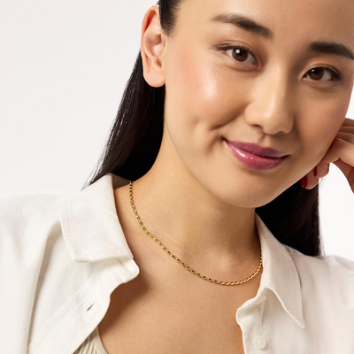 Ovale Kralen Ketting Dames
