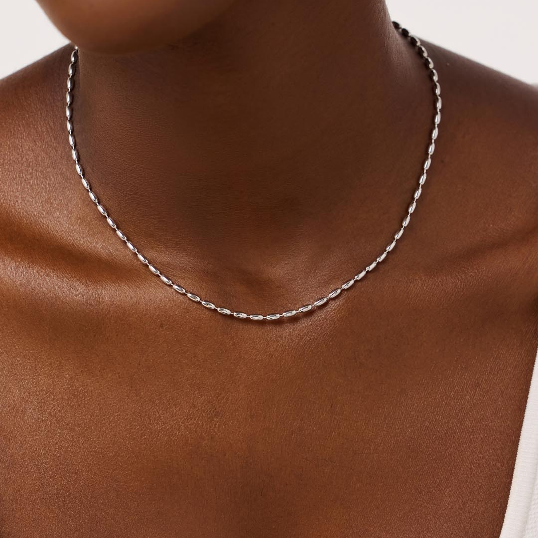 Ovale Kralen Ketting Dames