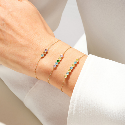 Gepersonaliseerde Geboortesteen Armband