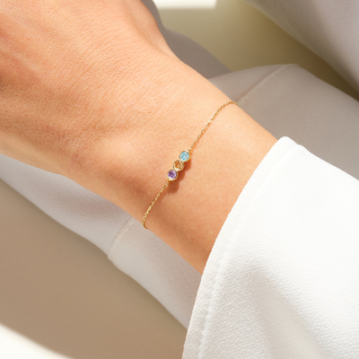 Gepersonaliseerde Geboortesteen Armband