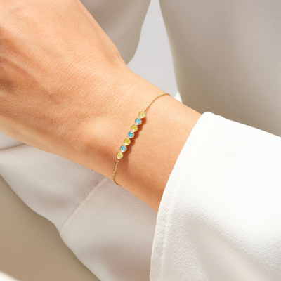 Gepersonaliseerde Geboortesteen Armband