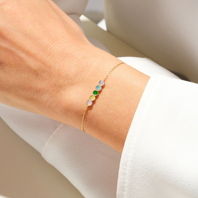 Gepersonaliseerde Geboortesteen Armband