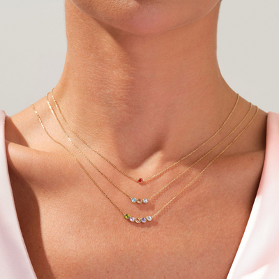 Geboortesteen ketting