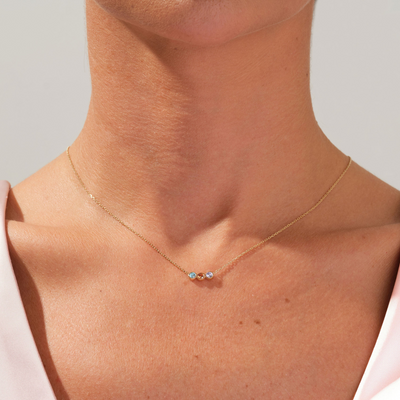 Geboortesteen ketting