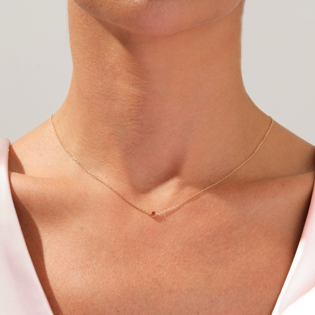 Geboortesteen ketting