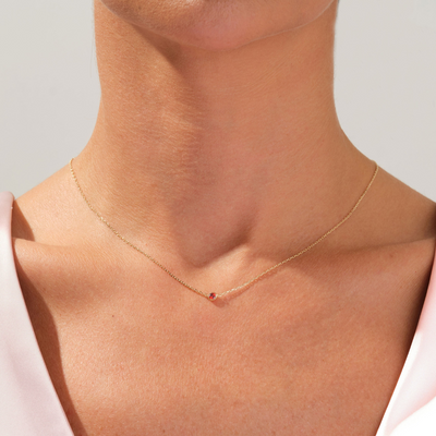 Geboortesteen ketting