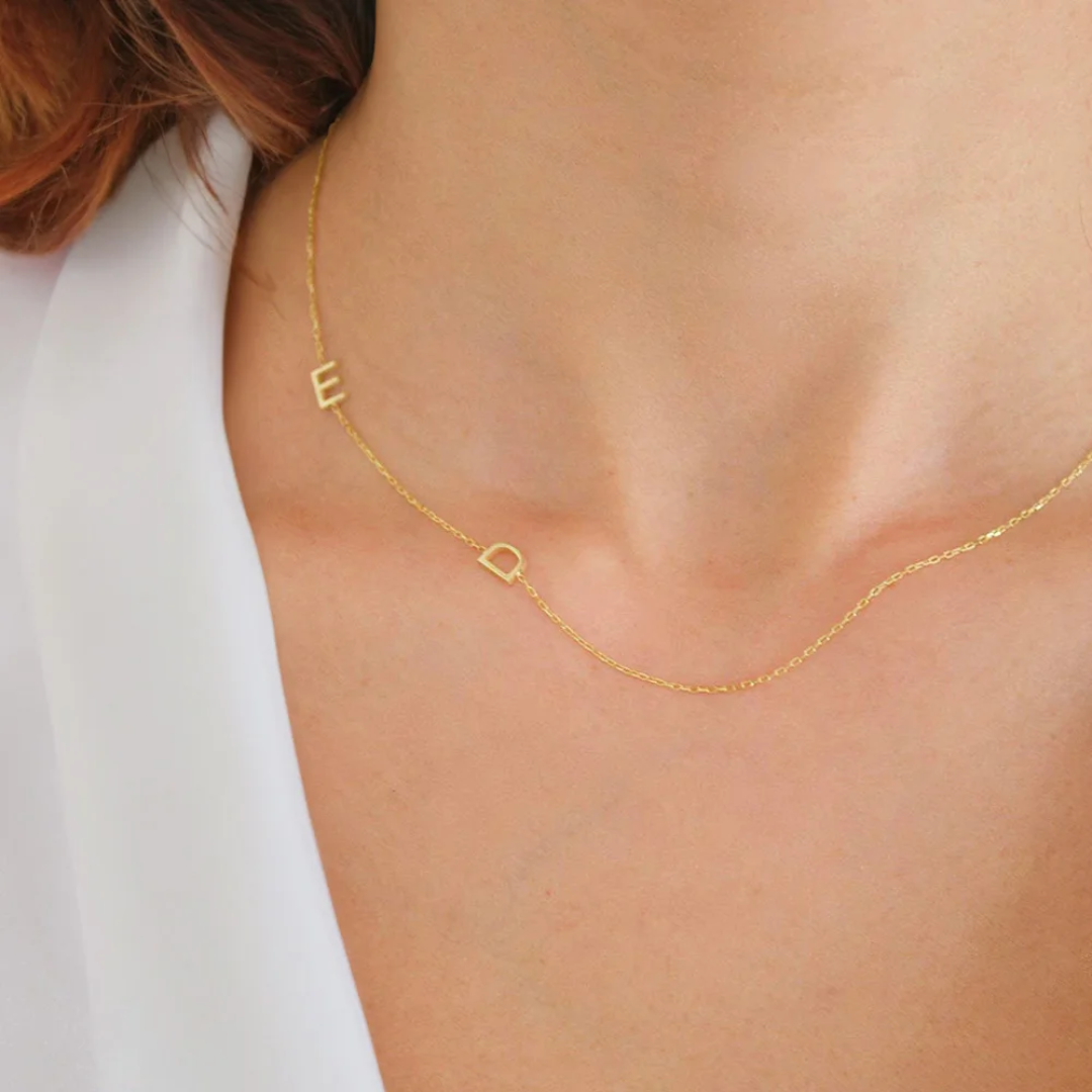 Dames Initiaal Ketting | Verstelbaar