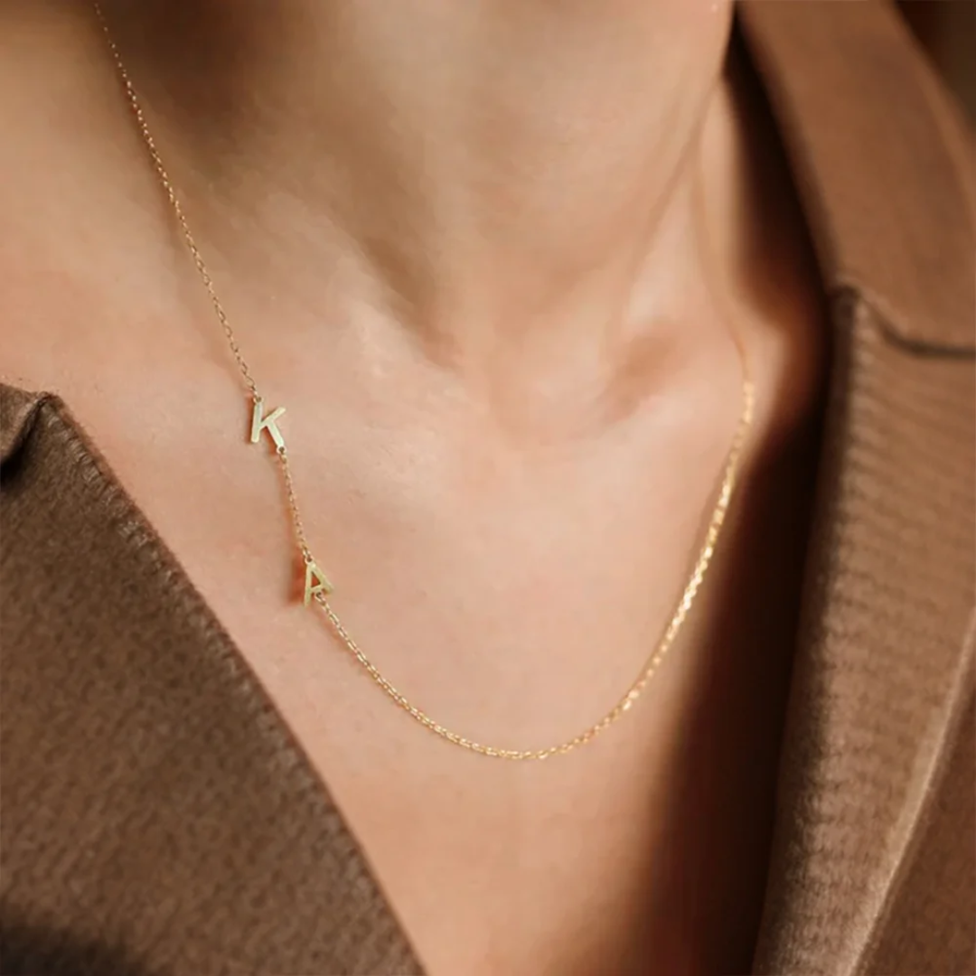 Dames Initiaal Ketting | Verstelbaar