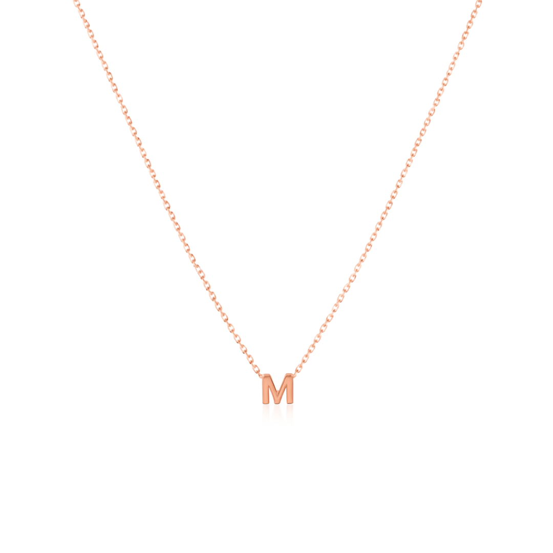 Dames Sterling Zilveren Gepersonaliseerde Initiaal Ketting