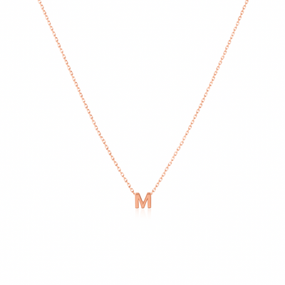 Dames Sterling Zilveren Gepersonaliseerde Initiaal Ketting