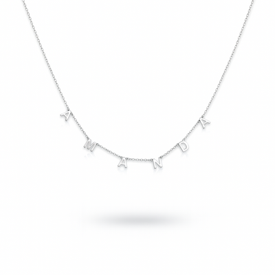 Naamketting Dames Gepersonaliseerd Verstelbaar