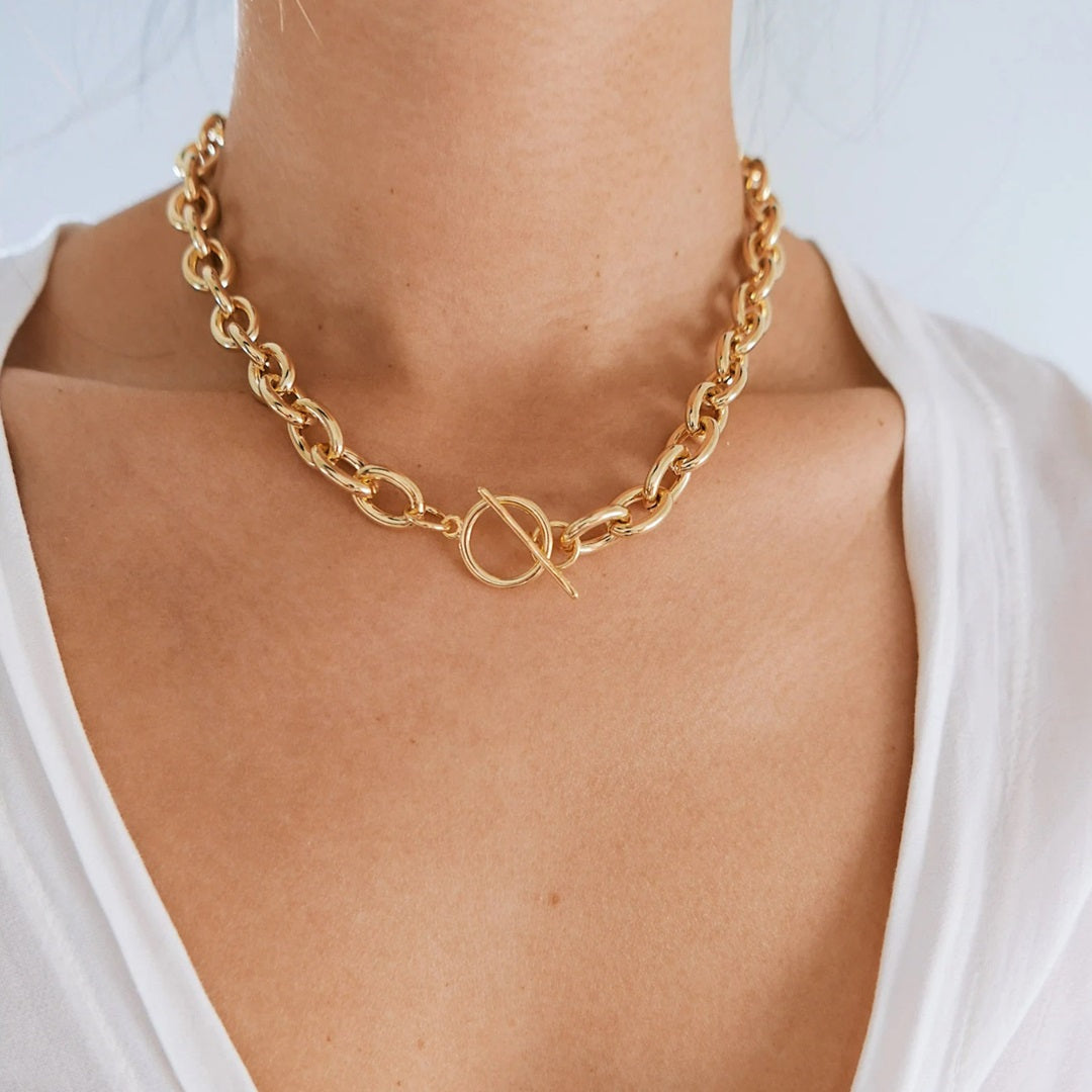 Chunky Schakelketting met Sluiting Dames