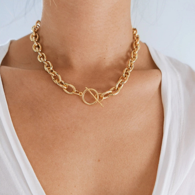 Chunky Schakelketting met Sluiting Dames
