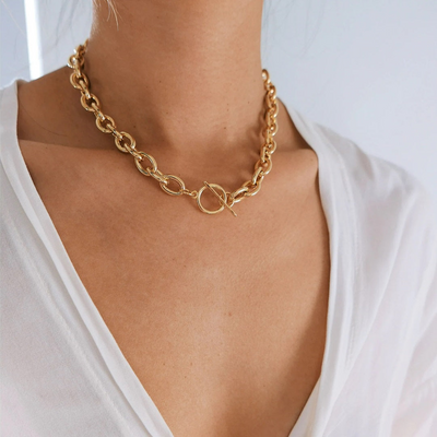 Chunky Schakelketting met Sluiting Dames