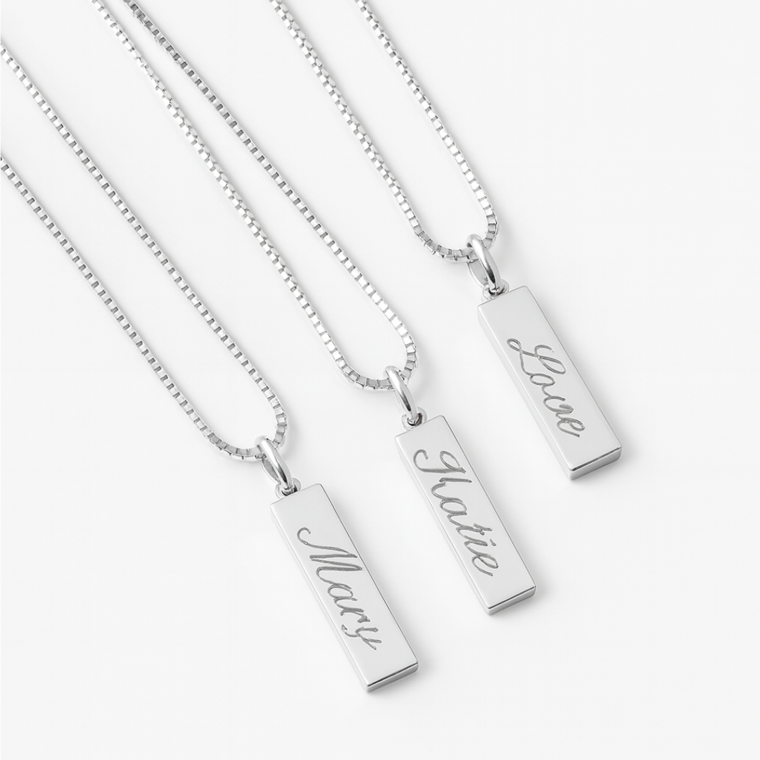 Dames Gepersonaliseerde Naamplaat Ketting