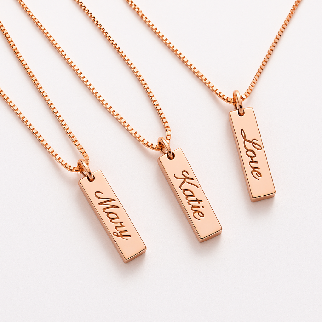 Dames Gepersonaliseerde Naamplaat Ketting