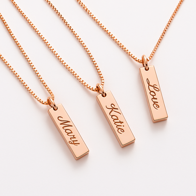 Dames Gepersonaliseerde Naamplaat Ketting