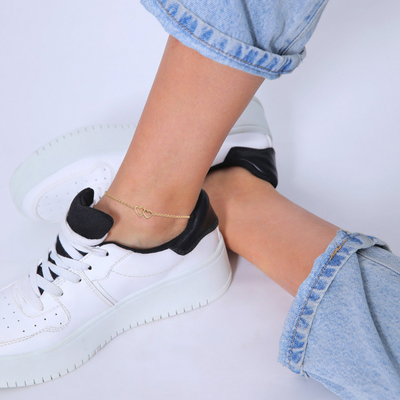 Hartvormige Minimalistische Enkelband Dames