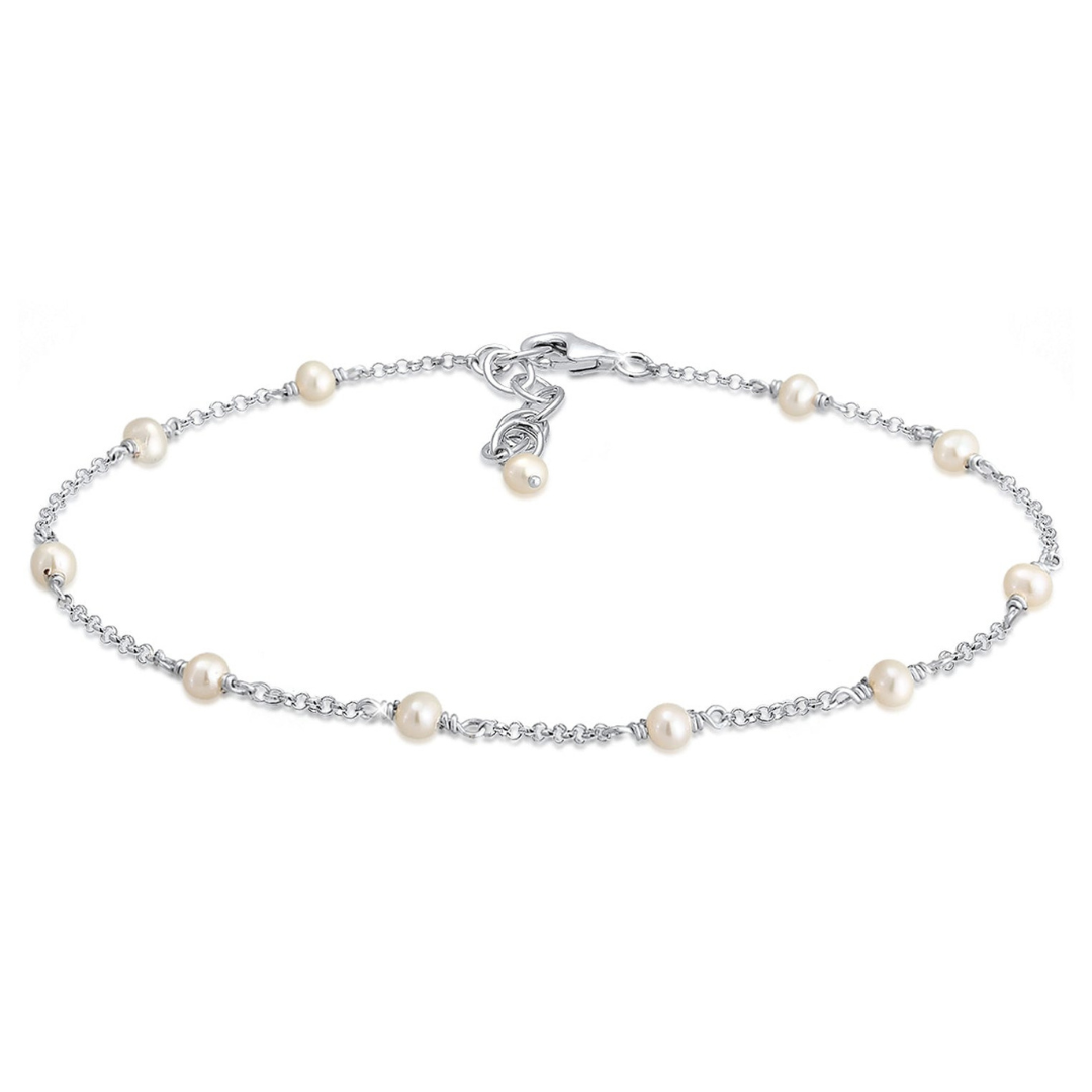 Minimalistische Parel Enkelband Dames