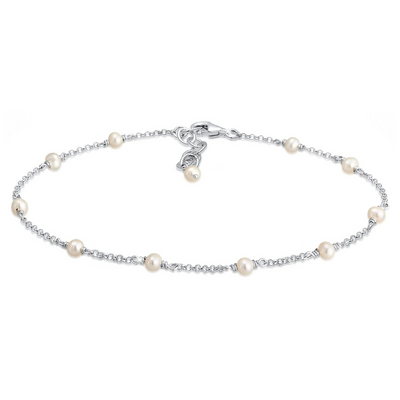 Minimalistische Parel Enkelband Dames