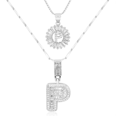 Dubbele Initialen Ketting Set Dames