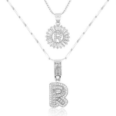 Dubbele Initialen Ketting Set Dames