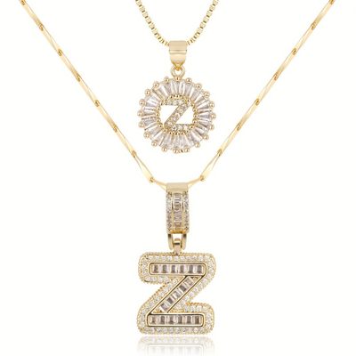 Dubbele Initialen Ketting Set Dames