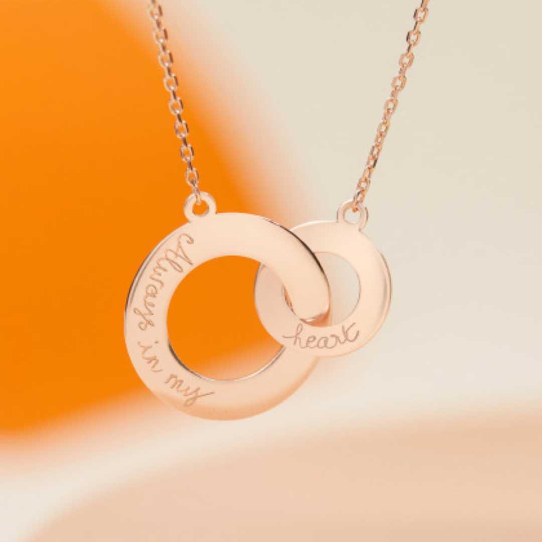 Gepersonaliseerde Verstrengelde Familie Ketting Dames