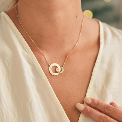 Gepersonaliseerde Verstrengelde Familie Ketting Dames