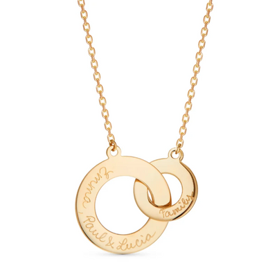 Gepersonaliseerde Verstrengelde Familie Ketting Dames