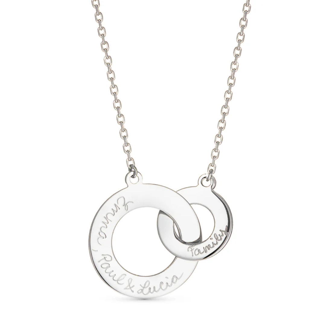 Gepersonaliseerde Verstrengelde Familie Ketting Dames